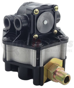 TRKN28601 by TORQUE PARTS - FF-2 Full Function Air Brake Trailer Valve
Crack Pressure: 3.0 PSI
Reservoir Port: 1/2"Pipe Thread
Control Port:1/4"Pipe Thread
Supply Port: 3/8"Pipe Thread
Spring Brake: (2) 3/8"Pipe Thread
Delivery Ports: (4) 3/8"