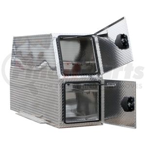 bp824624 by BUYERS PRODUCTS - 46x24x82 Inch Flat Floor Diamond Tread Aluminum Backpack Truck Box