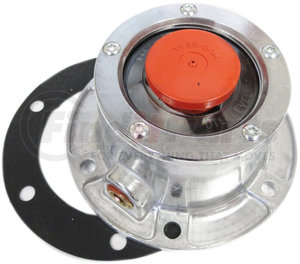 TR343-4024 by TORQUE PARTS - Hub Cap - Alu. W/ Plug & Gasket H:6, BC:4.5, Idp:1-7/ 8, ID:3.5, OD:5.25