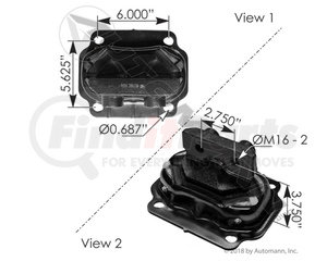 M17497 by AUTOMANN - REAR ENGINE MOUNT KENWORTH