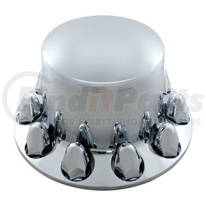 10266 by UNITED PACIFIC - Chrome Dome Rear Axle Cover w/ 1 1/2" Nut Cover - Push-On