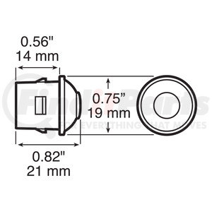 4741P-MV by PETERSON LIGHTING - 4741-MV LED Multi-Color Accessory Light - Purple, Multi-Volt