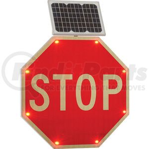 NK-Stop by GLOBAL INDUSTRIAL - Global Industrial&#8482; 30" Solar Powered Flashing LED Stop Sign, Octagon