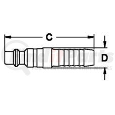 60 by WEATHERHEAD - Hansen and Gromelle Quick Disconnect Coupling - One Way Plug