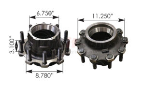 150.T1202.S2 by AUTOMANN - OUTBOARD MOUNT HUB ASSEMBLY