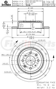 25199 by BREMBO - BRAKE DISC