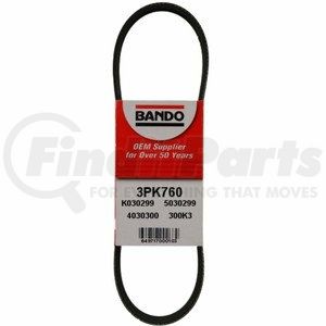 3PK760 by BANDO - Serpentine Belt