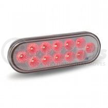 TLED-012CR by TRUX - Oval Clear Red Stop, Turn & Tail LED (12 Diodes)