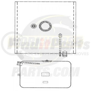 W0010467 by WORKHORSE - TANK ASM GAS  40 GALLON