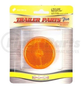 LT01-030 by TRAILER PARTS PRO - Redline Amber 2 1/2in Round Clearance/Marker Light