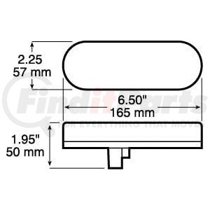 M321A by PETERSON LIGHTING - 320A/321A LumenX® LED Turn/Marker/Agricultural Flashing Warning Light - Amber, PL3 receptacle