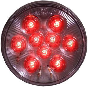 M42322RCL by MAXXIMA LIGHTING - 4" ROUND RED CLEAR