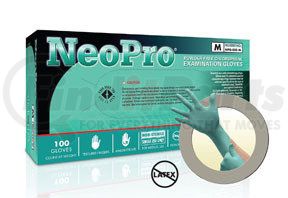 NPG888M by MICROFLEX - NeoPro® Powder-Free Neoprene Examination Gloves, Green, Medium