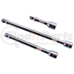 KTI-22041 by K-TOOL INTERNATIONAL - 3 Piece 3/8" Drive Wobble Socket Extension Set