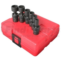 1813 by SUNEX TOOLS - 1/4" Drive SAE Universal Impact Socket Set, 6 Pc.