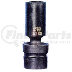 KTI-38515 by K-TOOL INTERNATIONAL - 1/2in. Drive Swivel 6 Point Impact Socket 15mm