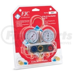 6697 by FJC, INC. - R134a/R12/R22 Dual Manifold Gauge Set