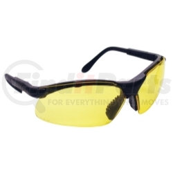 541-0002 by SAS SAFETY CORP - Black Frame Sidewinders™ Safety Glasses with Yellow Lens