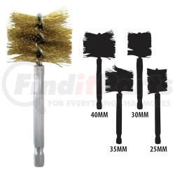 8038 by INNOVATIVE PRODUCTS OF AMERICA - 25mm-40mm Brass Bore Brush Set