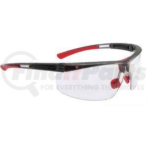 T5900NTK by NORTH SAFETY - Uvex&#174; Adaptec Narrow Safety Glasses, Translucent Black Frame, Clear Lens