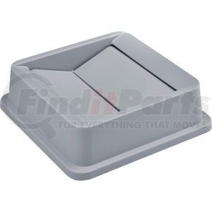 XDL-130-3 by GLOBAL INDUSTRIAL - Global Industrial&#153; Square Plastic Trash Container Swing Lid - 35 & 55 Gallon Gray