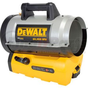 DXH70CFAV by ENERCO - DeWalt DXH70CFA - Forced Air Propane Heater - 68000 BTU Hybrid 20V Cordless Battery or Plug-in