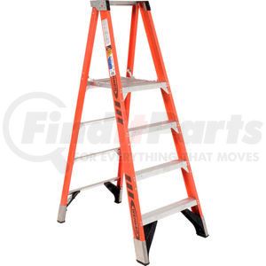 P7404 by WERNER - Werner 4' Fiberglass Platform Step Ladder 375 lb. Cap - P7404