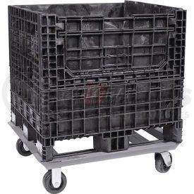 DKD3230-Dolly by LEWIS-BINS.COM - ORBIS Steel Dolly For Bulk Container - DKD3230 32x30 Footprint, 2 Swivel, 2 Rigid 5" Casters