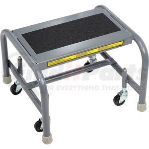 WLSR001163-WM by TRI-ARC - 1 Step Mobile Steel Step Stand w/ Solid Anti-Slip Top Step - WLSR001163-WM