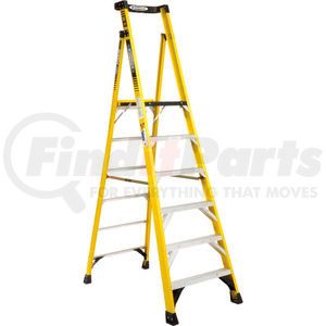 PD7306 by WERNER - Werner 6' Type 1AA Fiberglass Podium Ladder - PD7306