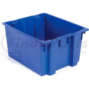 SNT230BL by QUANTUM STORAGE SYSTEMS - Global Industrial&#153; Stack and Nest Storage Container SNT230 No Lid 23-1/2 x 19-1/2 x 13, Blue