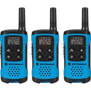 T100TP by MOTOROLA - Motorola Talkbout&#174; T100TP Two-Way Radios, Neon Blue - 3 Pack