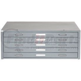 506825GY by GLOBAL INDUSTRIAL - Interion&#174; - Blueprint Flat File Cabinet ¿ 5 Drawer - 41¿W ¿ Gray