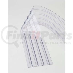 000-786CP17 by TMI - Replacement 12" x 9' Scratch Resistant Ribbed Clear Strip for Strip Curtains