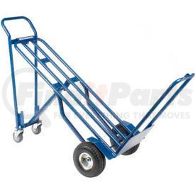 983130 by GLOBAL INDUSTRIAL - Global Industrial&#153; Steel 3-In-1 Convertible Hand Truck With Pneumatic Wheels, 600 Lb. Cap.