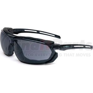 S4041 by NORTH SAFETY - Uvex&#174; Tirade S4041 Safety Glasses, Gloss Black Frame, Gray Lens, Anti-Fog