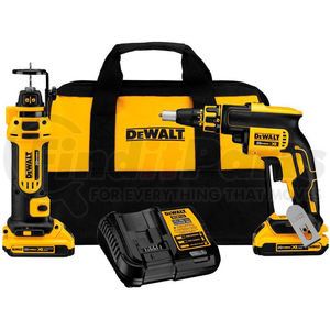 DCK263D2 by DEWALT - DeWalt&#174; DCK263D2 20V MAX XR Li-Ion Cordless Drywall Screwgun/Cut-out  Tool Combo Kit 2.0Ah