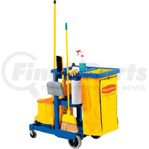 FG617388BLUE by RUBBERMAID - Rubbermaid&#174; Janitor Cart Blue with 25 Gallon Vinyl Bag 6173-88