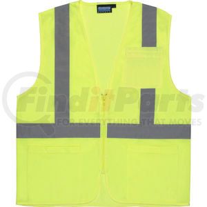 61650 by ERB - Aware Wear&#174; ANSI Class 2 Economy Mesh Vest, 61650 - Lime, Size 2XL