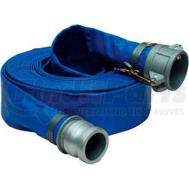 98138053 by APACHE - Apache 98138053 2" x 100' PVC Lay Flat Discharge Hose w/C x E Aluminum Cam & Groove Fittings