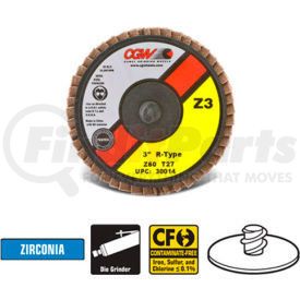 30012 by CGW ABRASIVE - CGW Abrasives 30012 Abrasive Quick Change 3" TR 40 Grit Zirconia