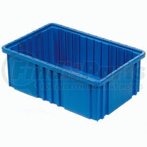 DG92060BL by QUANTUM STORAGE SYSTEMS - Global Industrial&#153; Plastic Dividable Grid Container - DG92060,16-1/2"L x 10-7/8"W x 6"H, Blue