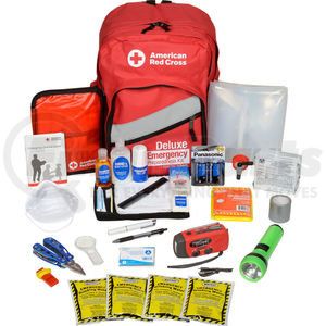 91052 by ACME UNITED - American Red Cross 91052 Emergency Preparedness Backpack, Red Cross, Deluxe