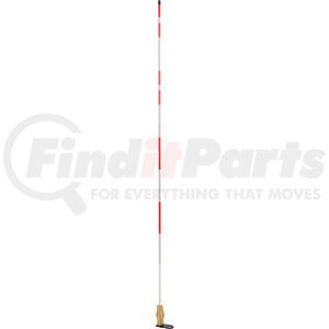 2673-00001 by TAPCO - 2673-00001 Hydrant/Utility Marker, 5' Long with Flat Bracket, Red/White