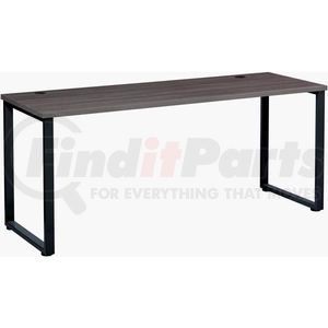 695591 by HIRSH INDUSTRIES INC - Interion&#174; Open Plan Office Desk - 72"W x 24"D x 29"H - Charcoal Top with Black Legs