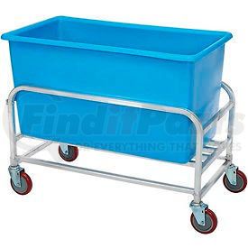 30-8-AL/BL by WINHOLT - Winholt Aluminum Bulk Mover 8 Bushel 30-8-AL/BL with Blue Tub38-1/2"L x 22"W x 32"H