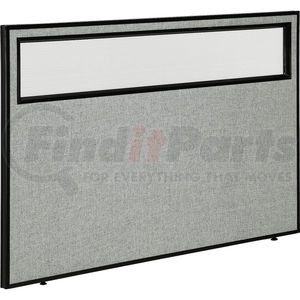 694756WGY by GLOBAL INDUSTRIAL - Interion&#174; Office Partition Panel With Partial Window, 60-1/4"W x 42"H, Gray