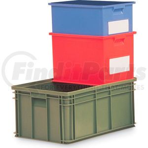 1464.080605BL1 by SCHAEFFER MATERIAL - Schaefer Stacking Transport Container 14/6-4 PL - 8-5/16"L x 6"W x 4-13/16"H - Blue