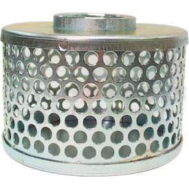 70002000 by APACHE - Apache 70002000 4" FNPT Plated Steel Round Hole Strainer