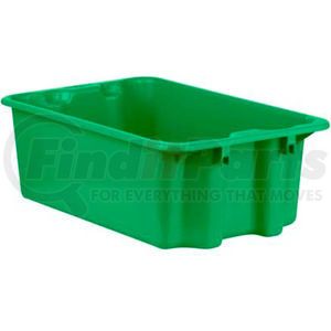 FB231508.GN1 by SCHAEFFER MATERIAL - Schaefer Stack & Nest Tote FB601 - 23"L x 15"W x 8"H - Closed Handles - Green